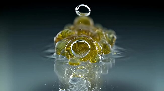 High speed photograph reveals the beauty of water droplets colliding in unison