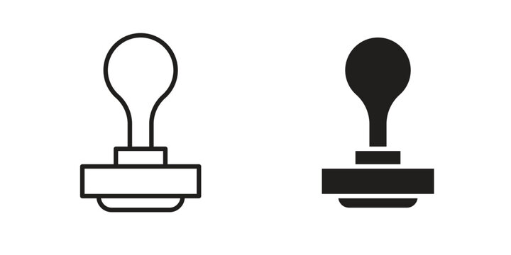 Stamp icon Symbol for App and Web UI Design Vectors