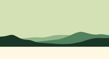 Obraz premium Mountain Landscape with Rolling Hills.