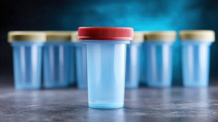 Sterile Specimen Container Medical Tests Laboratory Collection Healthcare Product Photography