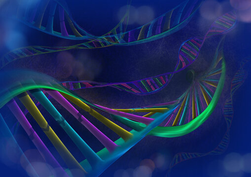 DNS oder DNA Computergrafik