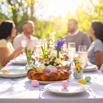 Osterbrunch im Garten