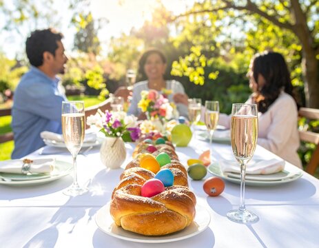 Osterbrunch im Garten