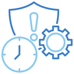 Obraz premium Mitigation Dual Tone Outline Icon