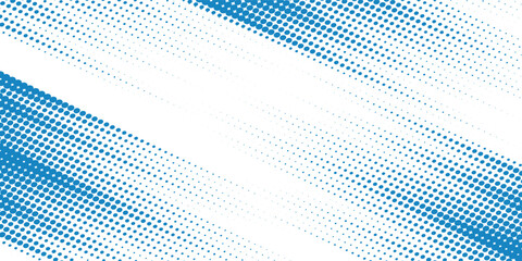 Dots halftone white and blue color pattern gradient grunge texture background. Dots pop art comics sport style vector illustration halftone. modern