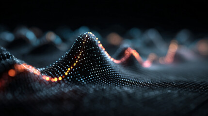 AI driven confidence volatility dampening technology concept with oscillation analytics and stability reinforcement background