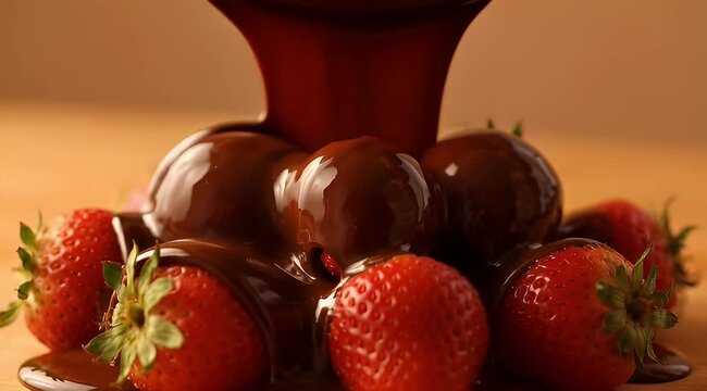 strawberries and chocolate