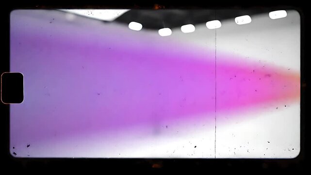 Retro 35mm Film Frame Rainbow Gradient Light Leak Background
