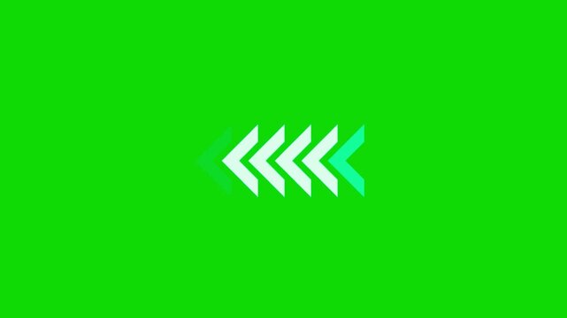 Arrow Moving Direction Left to Right Forward Transfer Animation for UI and Data Flow
