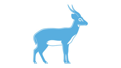 Antelope Silhouette: A serene, silhouetted antelope stands gracefully, its form highlighted against a pale background, evoking the wild beauty of the African plains. © Murshida