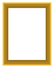 Obraz premium Classic golden picture frame vector border, elegant luxury decorative photo frame template