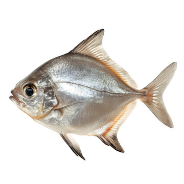 Silver Pomfret - Pampus argenteus [Transparent Background PNG]