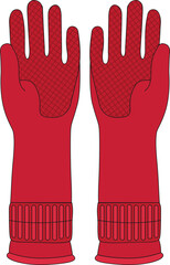 빨간색 고무장갑