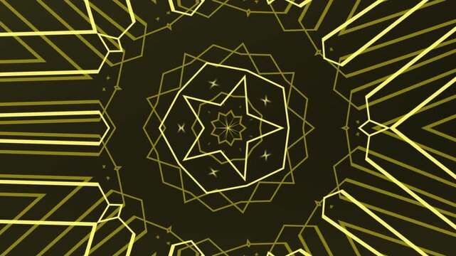 Geometric Patterns and Abstract Shapes in Yellow Hue A Stunning Visual Exploration