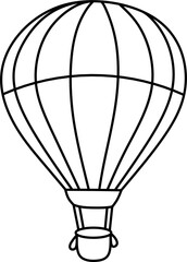 Obraz premium Hot air balloon line.