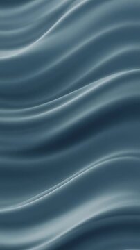 Hypnotic Waving Abstract Background with Smooth Rippling Curves in Calm Blueish-Gray Tones, a looping motion for elegant presentations