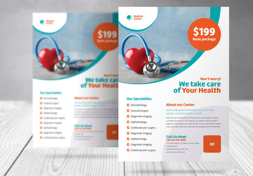 Healthcare Medical Center Business Flyer Template