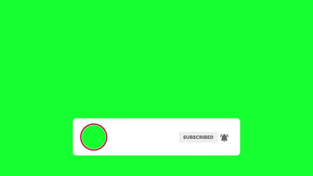 Click Subscribe and Bell Button Animation for YouTube Channel Promotion

