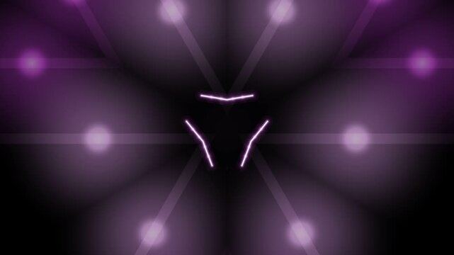 Triforce Symbol Animation with Purple Lights.