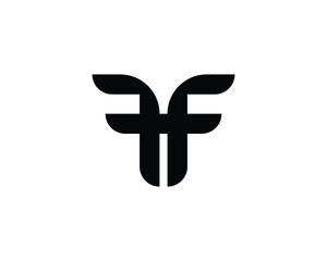 Obraz premium FF Logo Design. ff