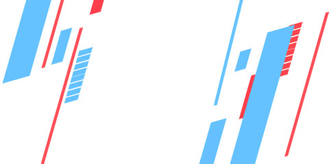 Obraz premium Abstract red and blue diagonal lines border modern background elegant ilustrations desain gradient