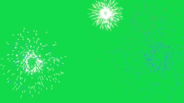 Colorful Fireworks Explosion Animation Firecracker Burst for Celebration
