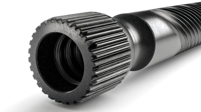 3D render of a black pipe reamer on white background