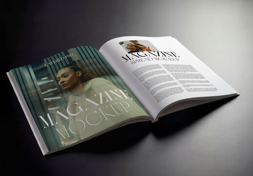 Open Magazine Mockup