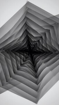 Optical Illusion Geometric Pattern - Escher-esque Black and White Design for Backgrounds Textures and Abstract Visual Concepts