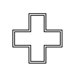 Obraz premium Medical Cross Symbol Icon Healthcare