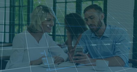 Displaying EM spectrum chart on white, showing labeled bars, wavelength table, safety note, icons
