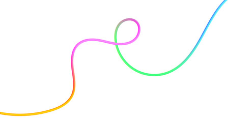 Obraz premium Colorful Gradient Organic Line Elements Collection, Abstract Color Lines Background with Dynamic Wavy Gradient Shapes Vector Design.