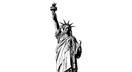 The majestic Statue of Liberty stands tall, a symbol of freedom and hope. © Agos