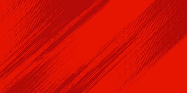 Image red and crimson pop art background with halftone dotted anime awesome