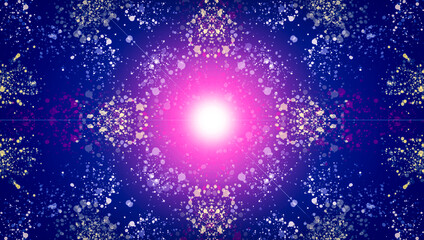 mándala, puerta estelar azul en espiritual © Menorcaevo