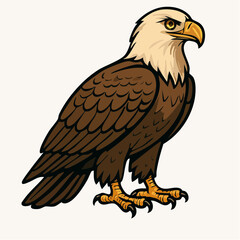 Fototapeta premium eagle isolated on white