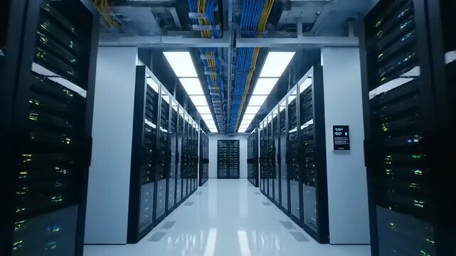 Modern Data Center Server Room Interior 2.