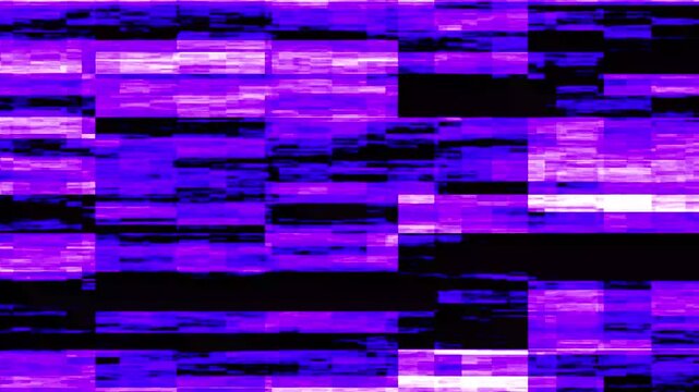 Glitch noise static television background, digital signal distortion with RGB split effect, abstract pixel noise animation, grunge tech overlay for trendy fast cut transitions, intro or logo reveal 4K