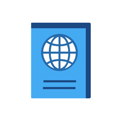 Fototapeta premium Passport vector icon