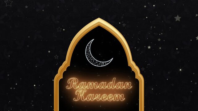 Ramadan Kareem Text Animation. Ramadan Mubarak. Ramadan Greeting. Ramadan Kareem Animated Typography. Holy Month. Happy Ramdan