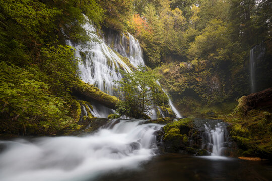 Panther Creek falls in Gifford Pinchot National Forest near Carson, Washington, USA