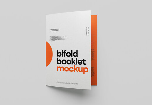 A5 Bifold Flyer Mockup for Print Designs