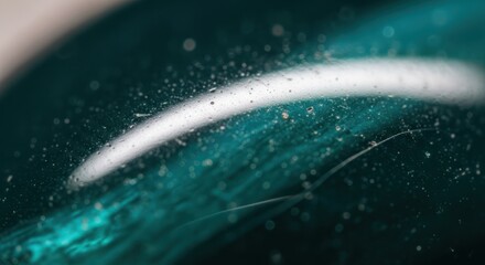 Abstract Dark Teal Background with White Curve.