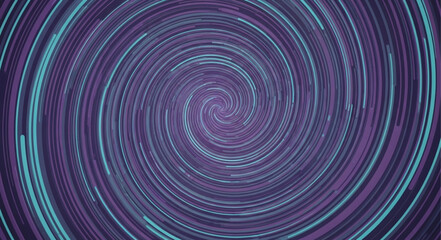 Obraz premium Star Trails Circular Pattern in Night Sky.