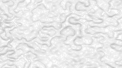Abstract Topography line poster vector. The concept of a topographic contour geography scheme and the terrain path. Vector geographic contour map. © Mst