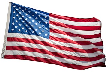 Obraz premium American flag icon set. Flat style.