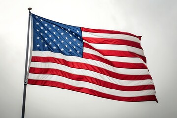 Obraz premium American flag icon set. Flat style.
