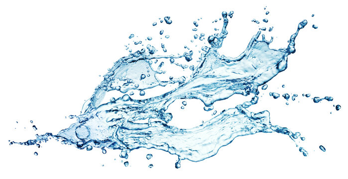 Water Splash Stream Isolated