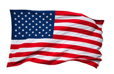 Fototapeta premium American flag icon set. Flat style.