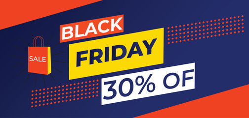  Black Friday Sale offer banner Vectors